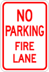 NO PARKING FIRE LANE signs Minnesota
