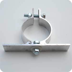 Single sided post sign clamp