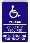 Handicapped parking sign r7-8 MN standard